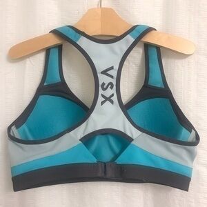 Victoria Secret VSX Sport Bra Green Grey Size M/L Racerback